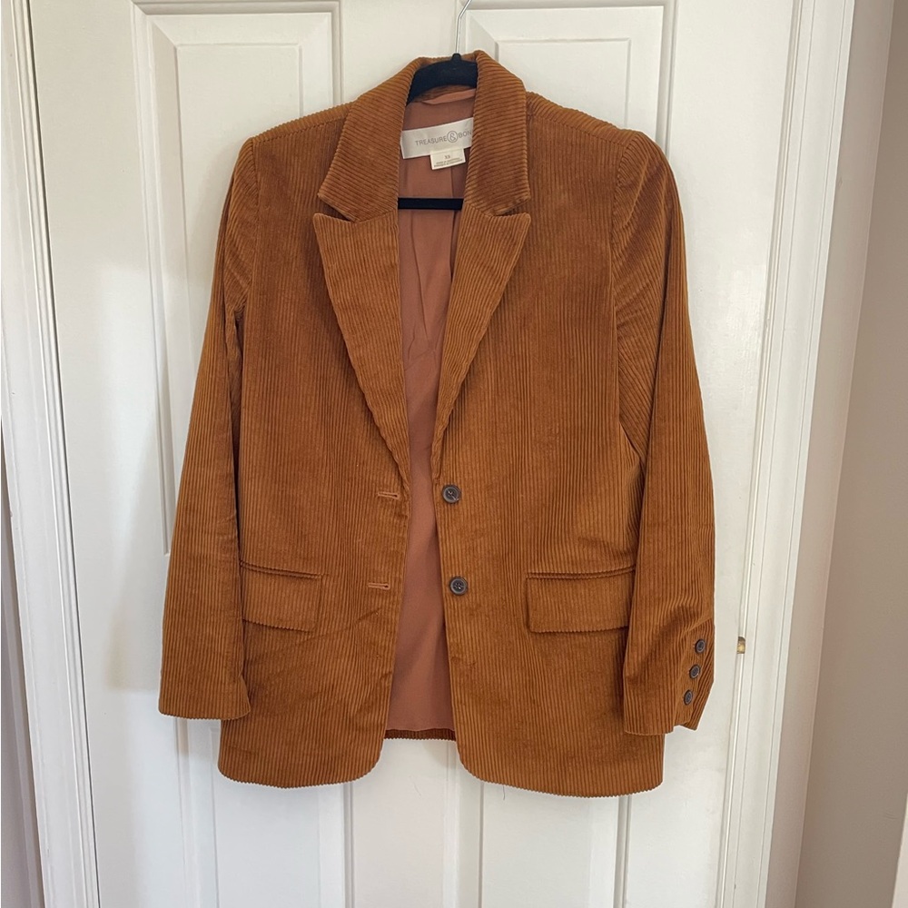 Treasure & Bond Corduroy Oversized Blazer